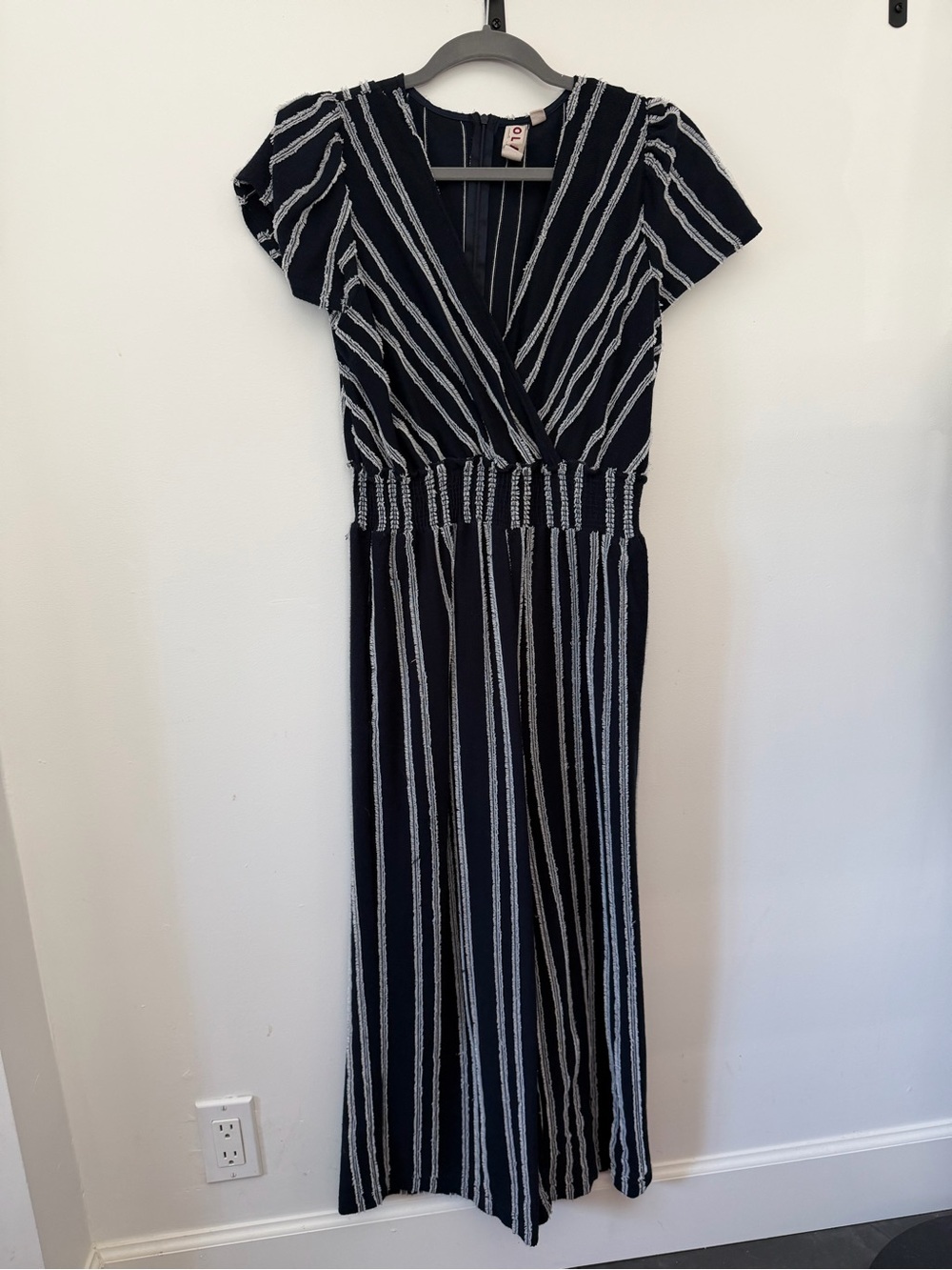 Dolan | Anthropologie Striped Navy Romper (made in USA)